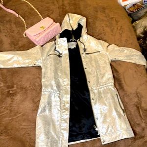 Tan leather jacket. By Adam Lippes